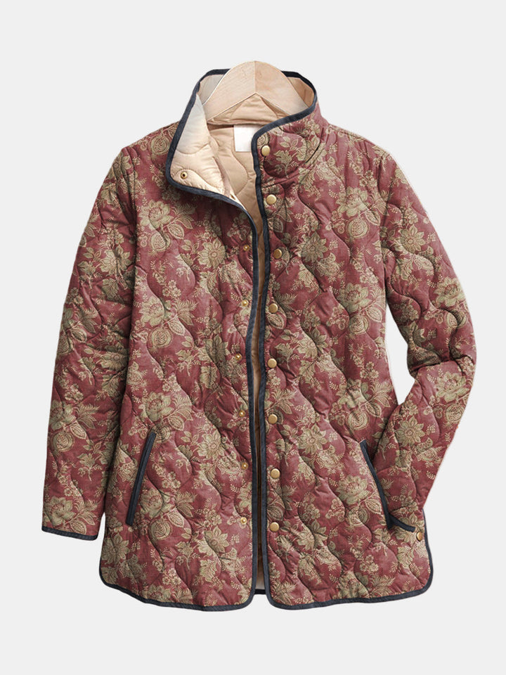 Sophie Purple Quilted Coat for Women