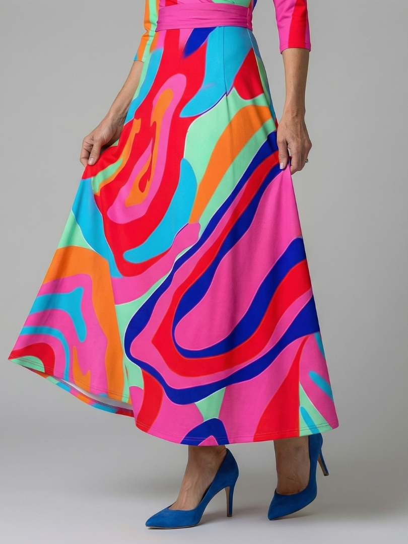 Luna | Floral Cross-Back Maxi Dress