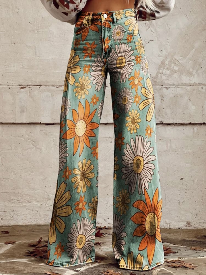 Cirilla™ | Floral Palazzo Pants