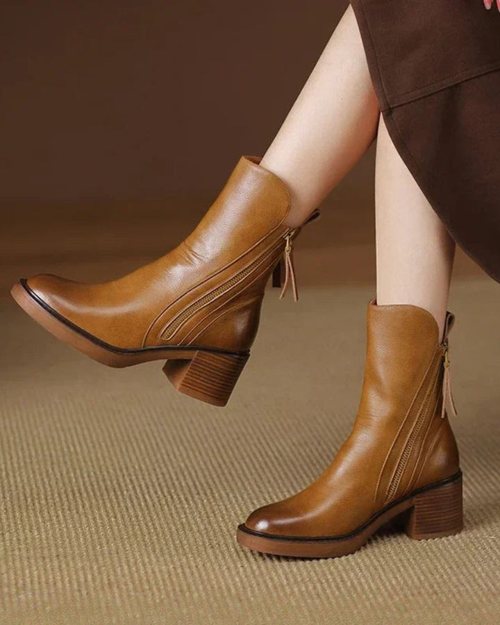 Diana | Square-Heeled Boots