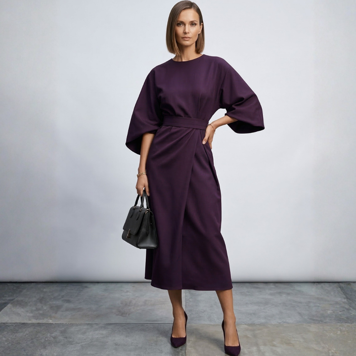 Xanthe - Chic Belted Maxi Dress
