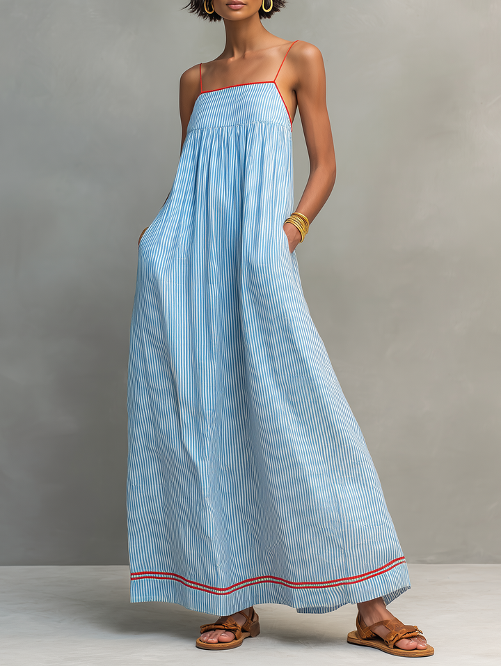 Marisa | Adjustable Strap Long Dress