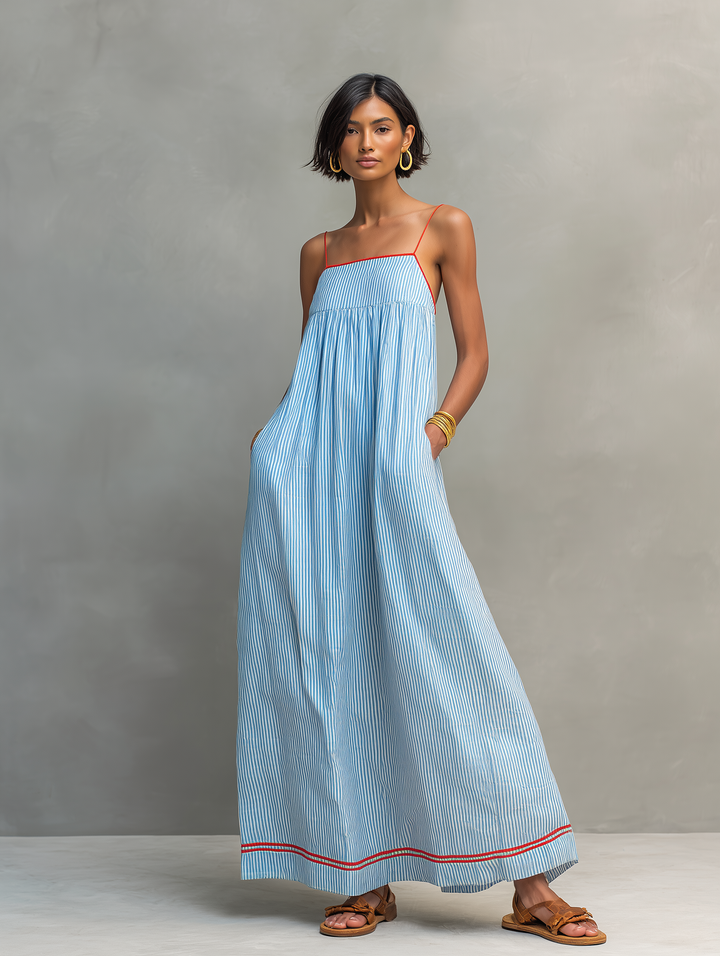 Marisa | Adjustable Strap Long Dress