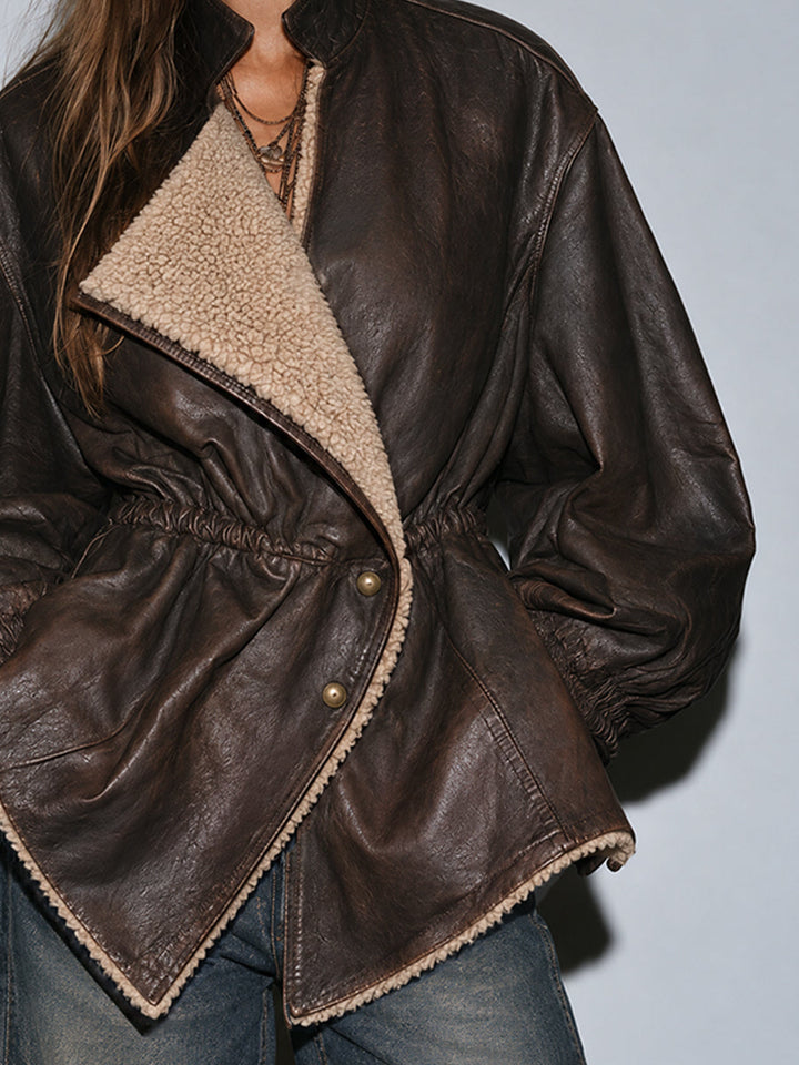 Bohemian-Inspired Vintage Fur Jacket