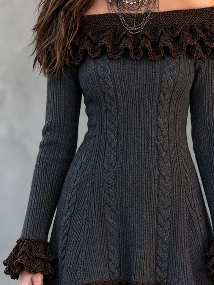 Nomad Mini Suede Ruffle Dress
