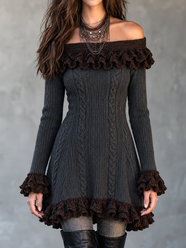 Nomad Mini Suede Ruffle Dress