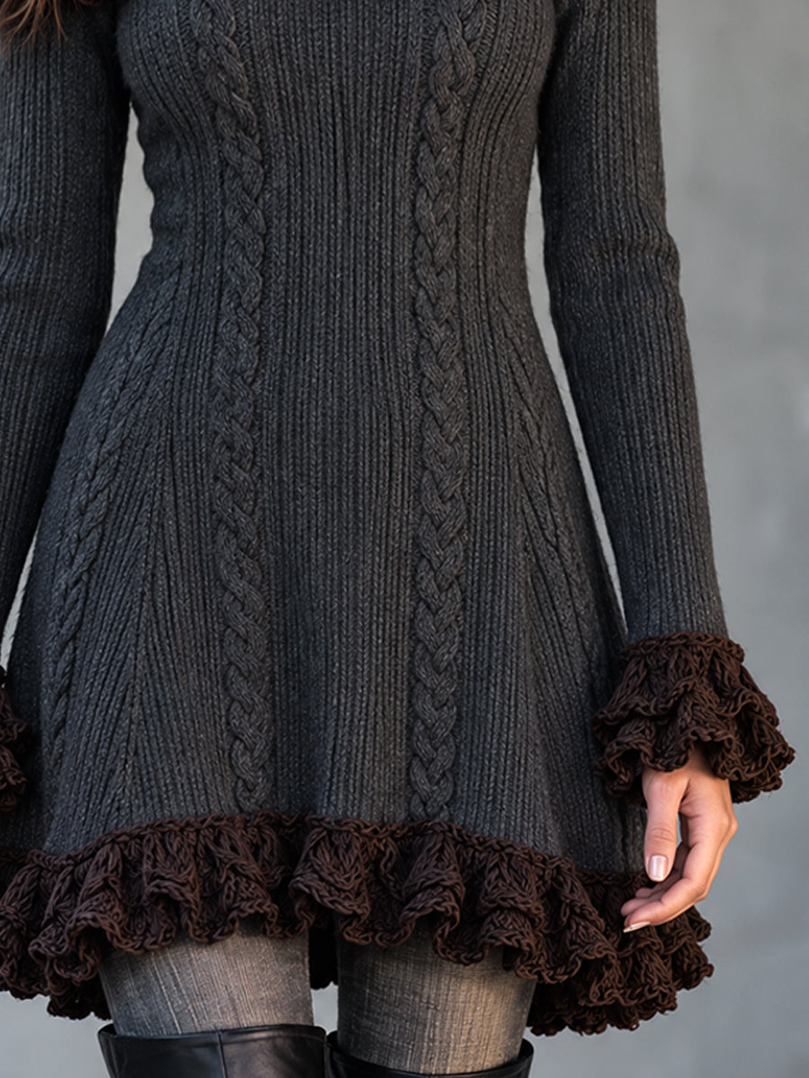 Nomad Mini Suede Ruffle Dress
