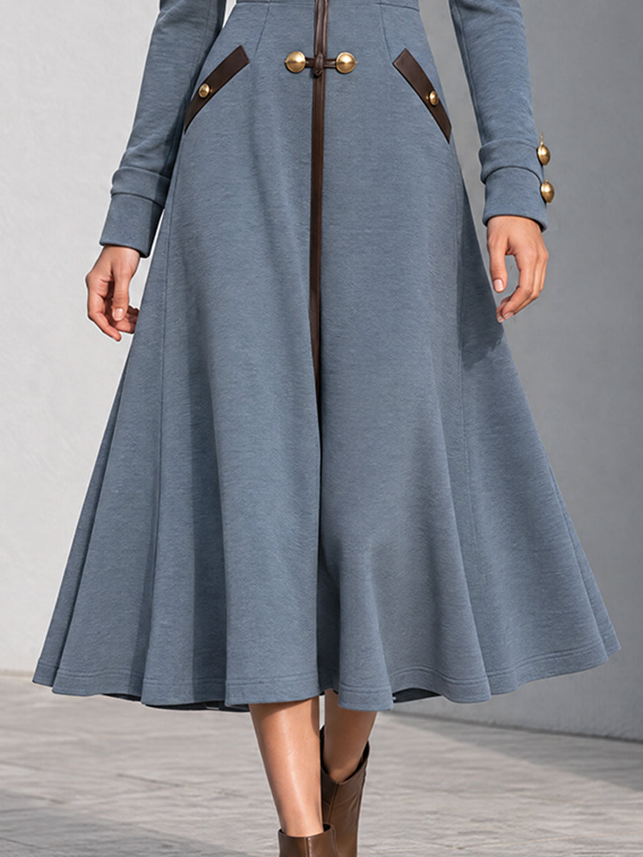 Nomad Slate Midi Blazer Dress" can be rewritten as "Nomad Slate Blazer Dress in Midi Length.