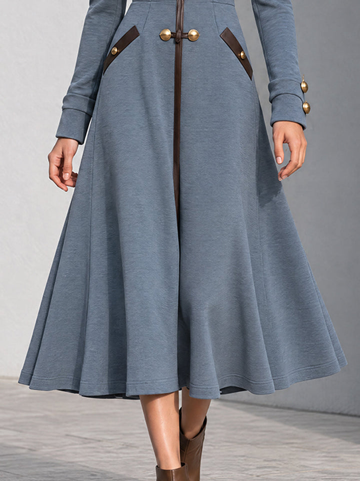 Nomad Slate Midi Blazer Dress" can be rewritten as "Nomad Slate Blazer Dress in Midi Length.