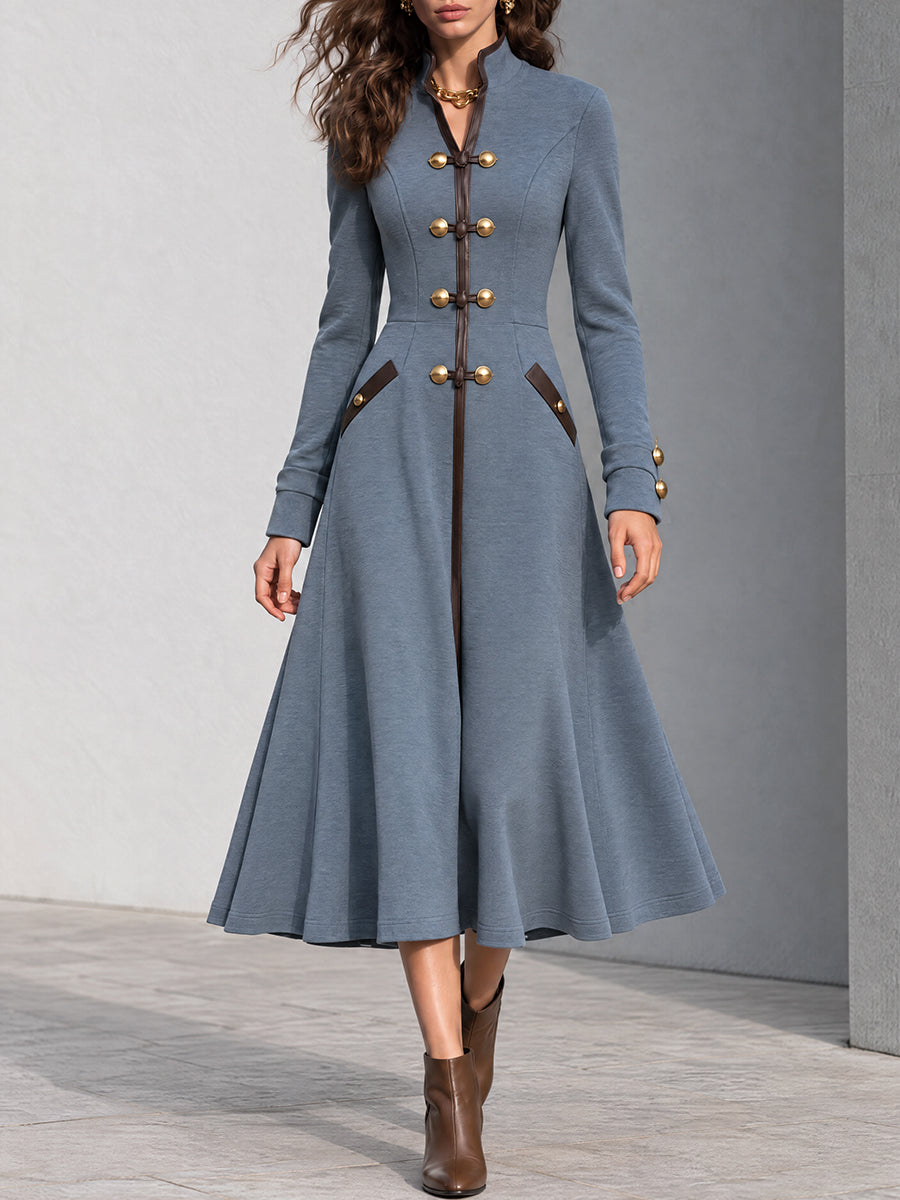 Nomad Slate Midi Blazer Dress" can be rewritten as "Nomad Slate Blazer Dress in Midi Length.
