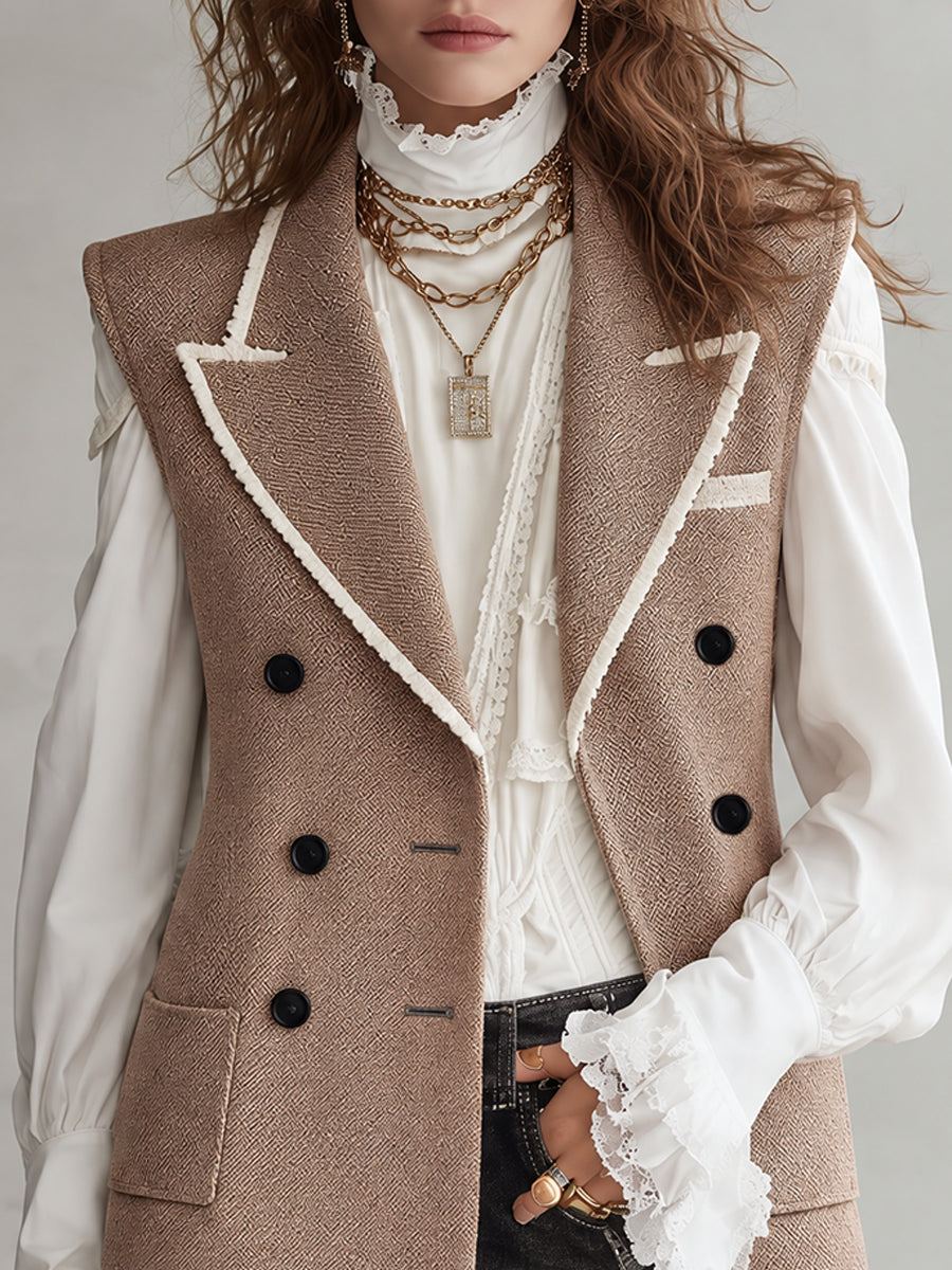 Retro Bohemian Pleated Vest