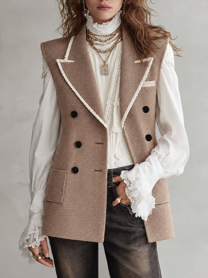 Retro Bohemian Pleated Vest