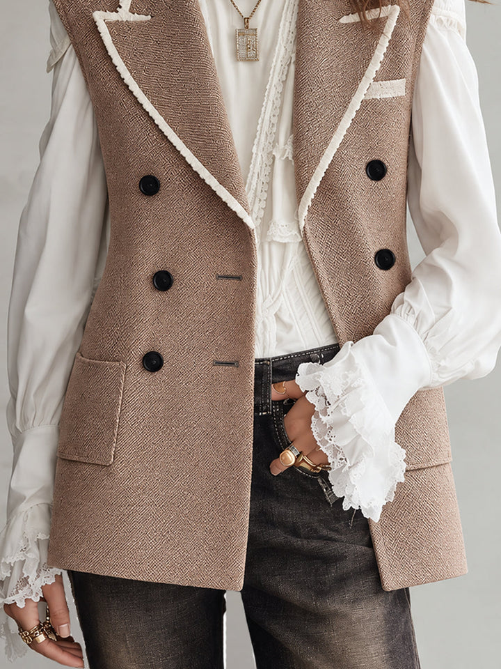 Retro Bohemian Pleated Vest