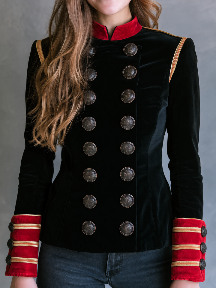 Classic Royal Double Velvet Blazer