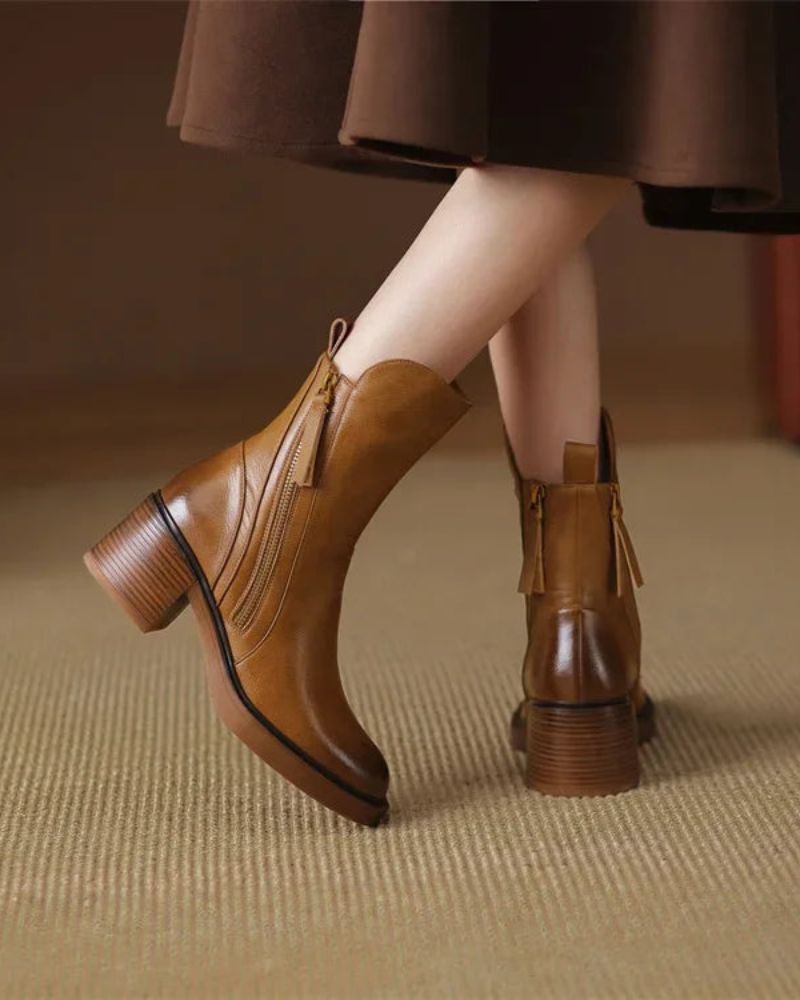 Diana | Square-Heeled Boots