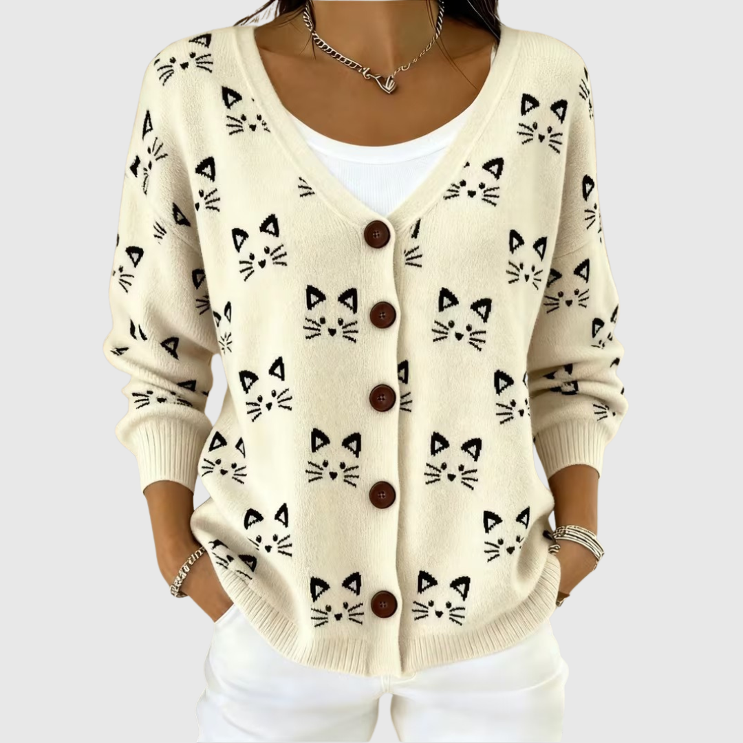 Theresa | Comfortable Knitted Scarf with Buttons