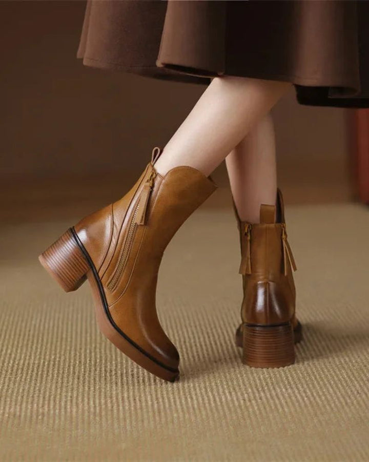 Diana | Square-Heeled Boots