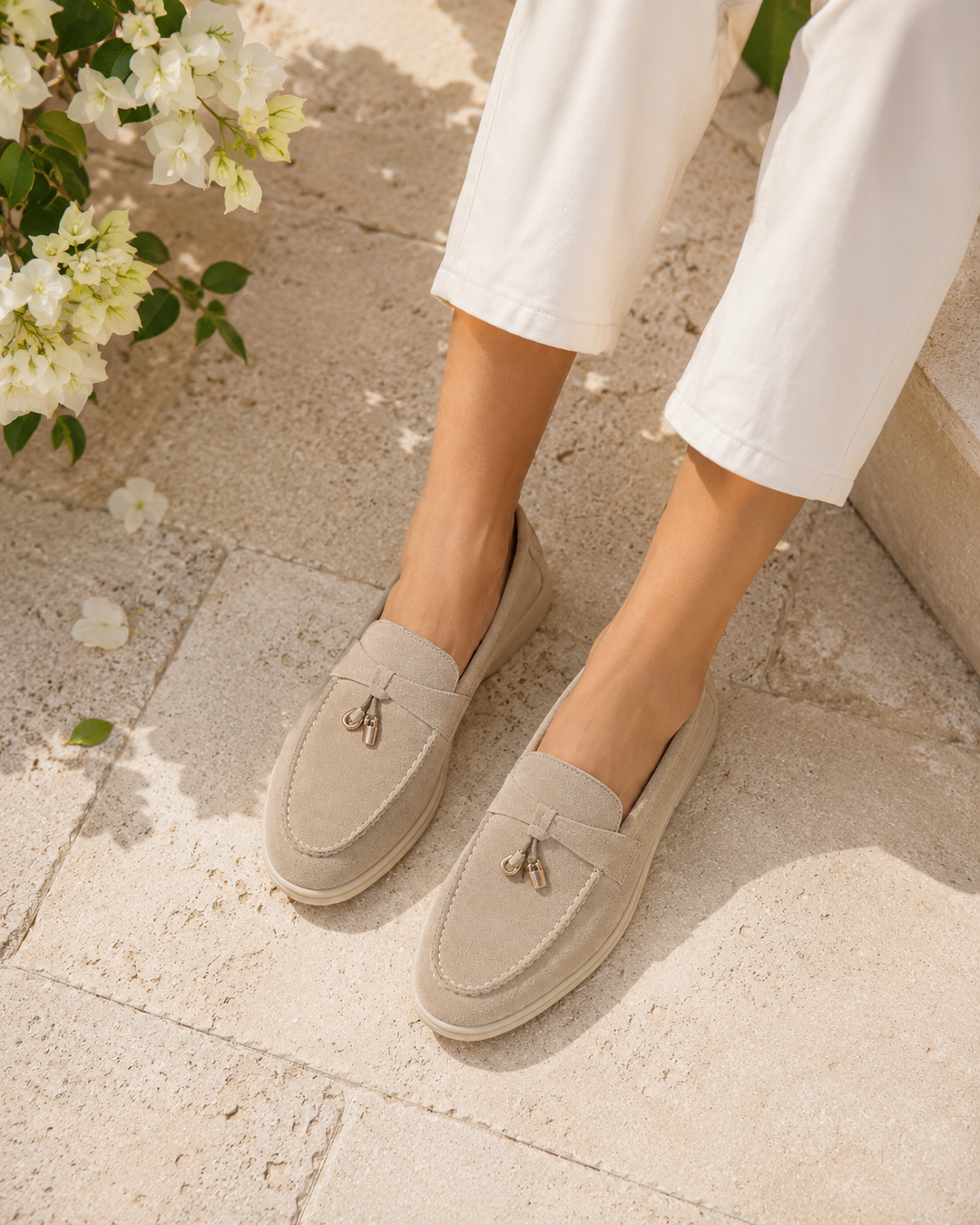 Chic Loafers with Metallic Accents