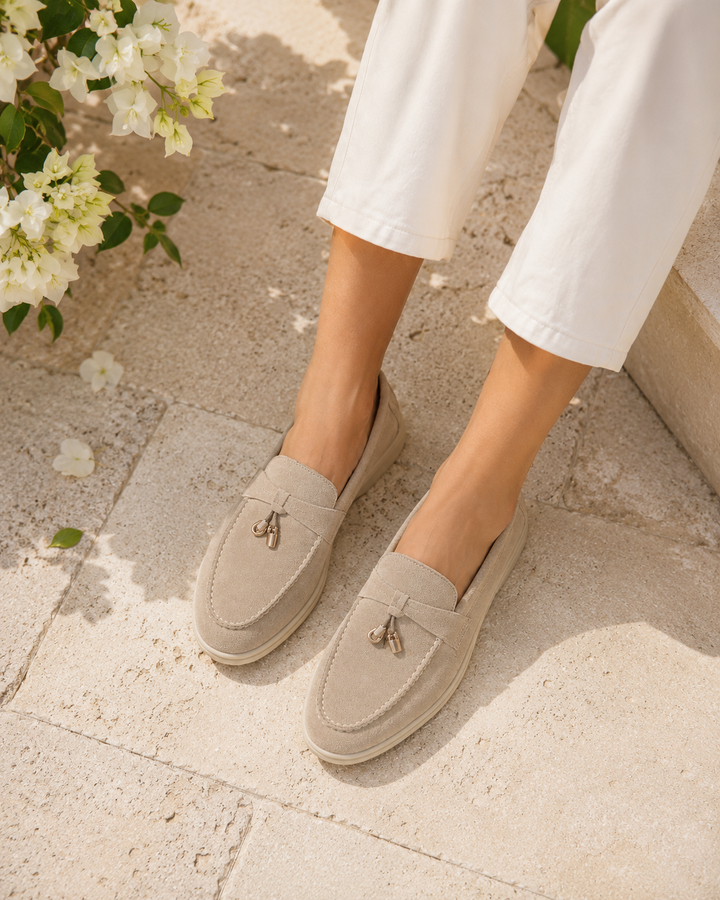 Chic Loafers with Metallic Accents