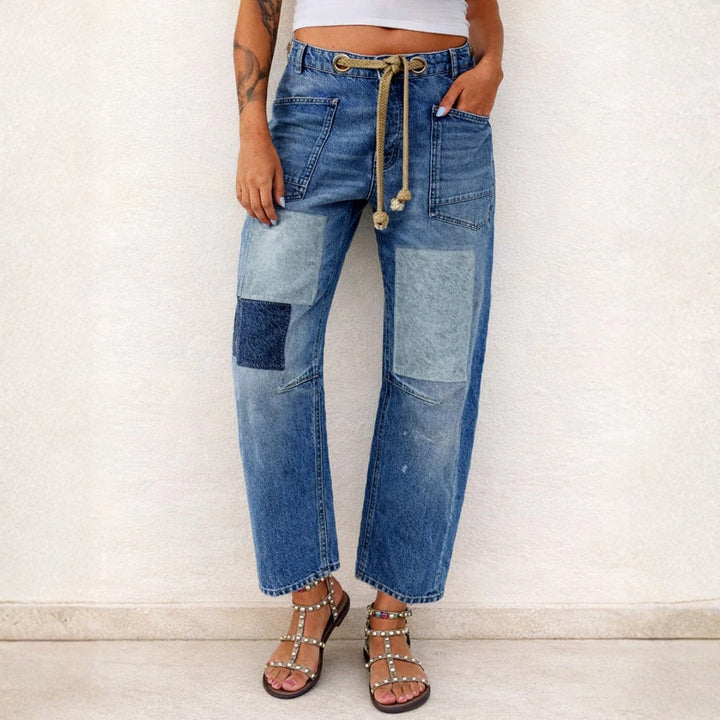 Daisy - Patchwork Denim Trousers