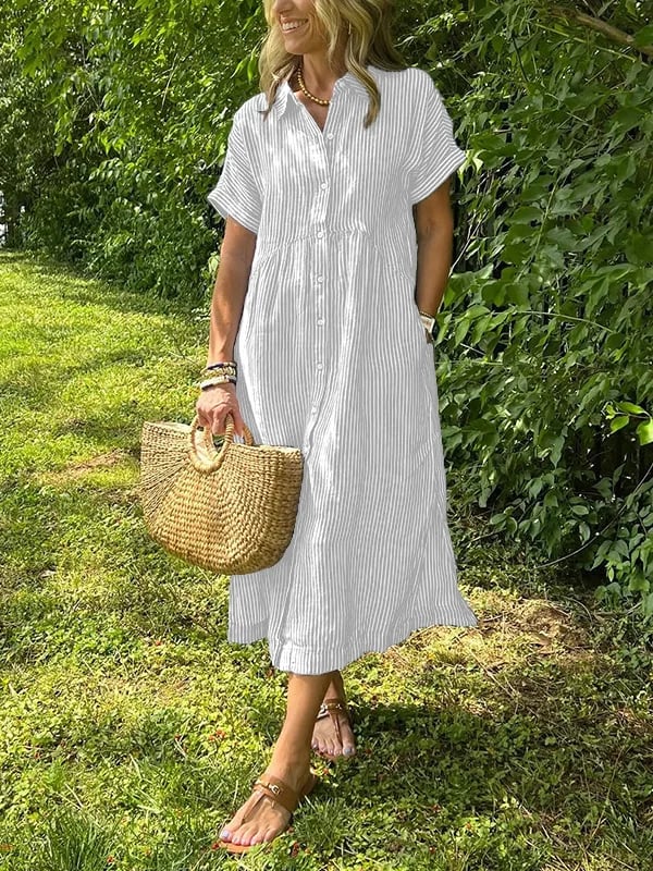 Taís - Chic Button-Up Dress