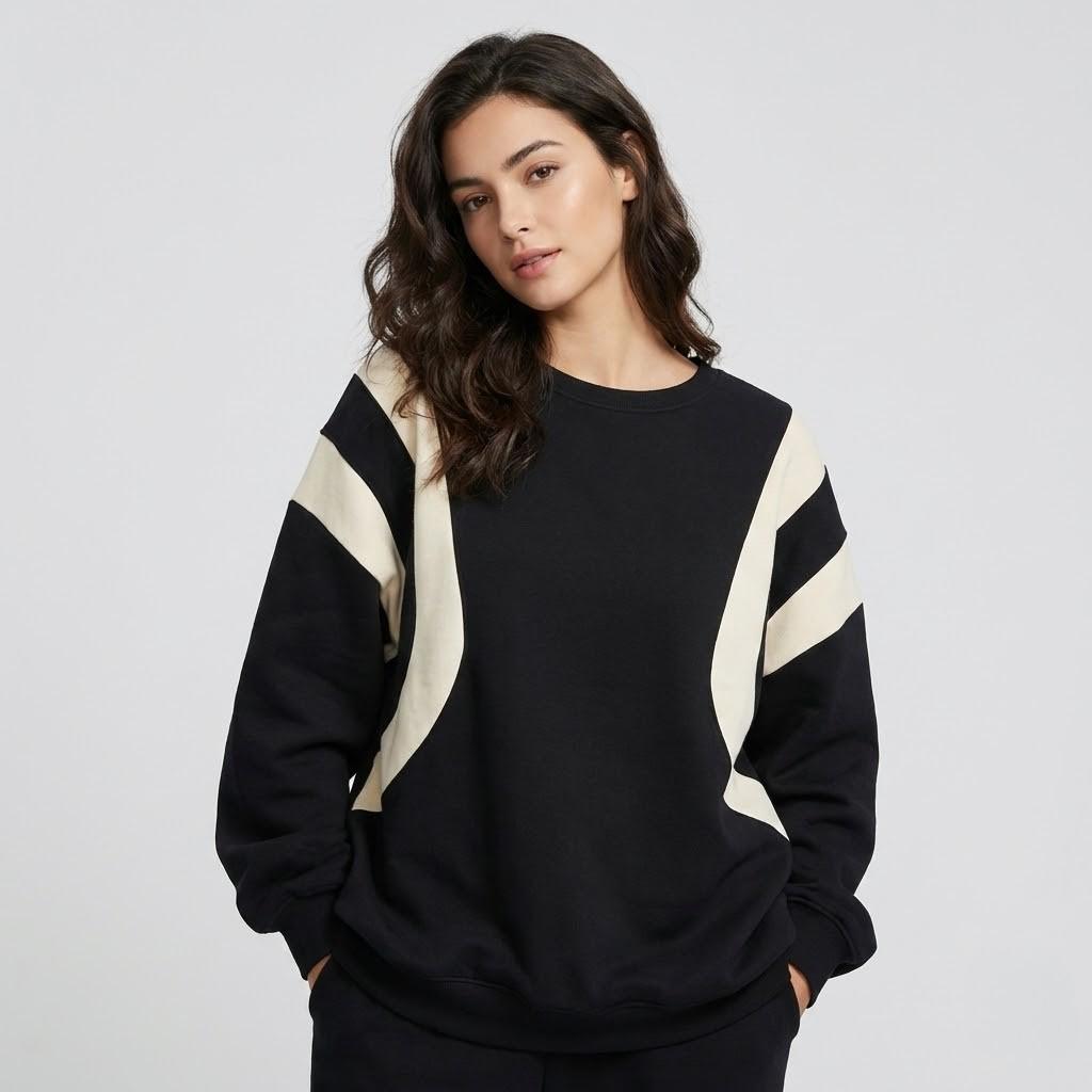 Modern Style Oversized Cotton Blend Hoodie