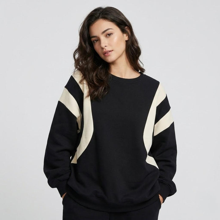 Modern Style Oversized Cotton Blend Hoodie
