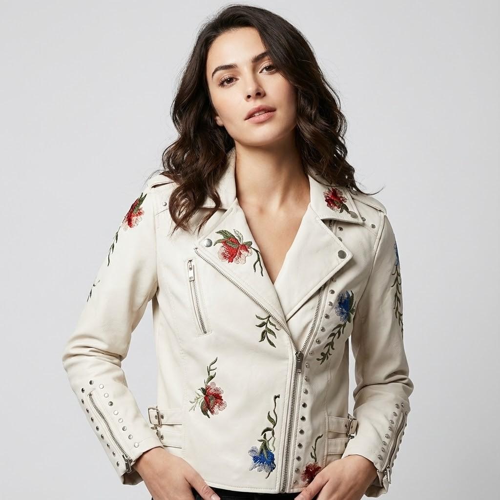 Embroidered Short Structured Jacket