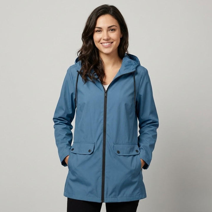Straight-Cut Hooded Lightweight Parka