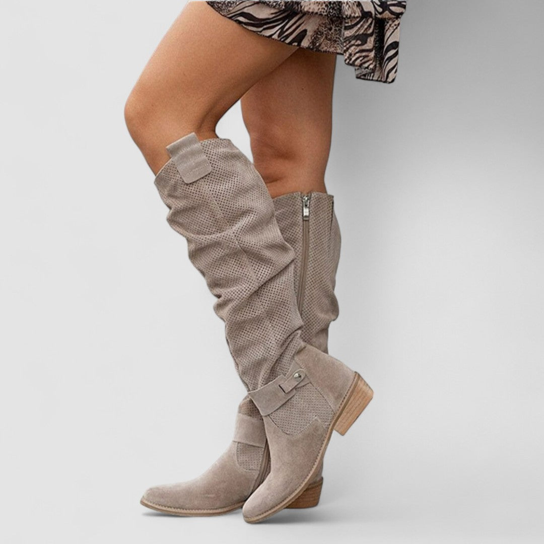 Cozy Western-Style Ankle Boots