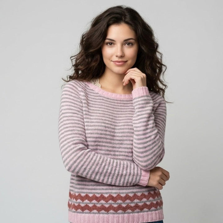Cozy Loose-Fit Striped Sweater for Ultimate Comfort