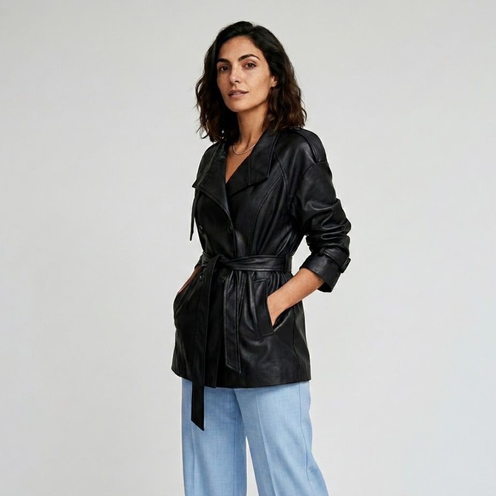 Tailored Coat with Customizable Belt
