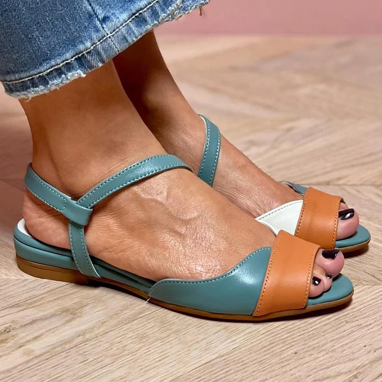 Colora - Sandals with Ankle Strap in Colourful Design