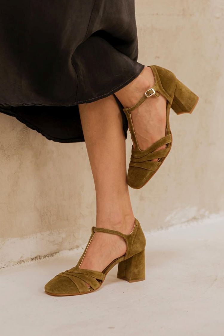 Sarafina - Fabric Cut-out Heels