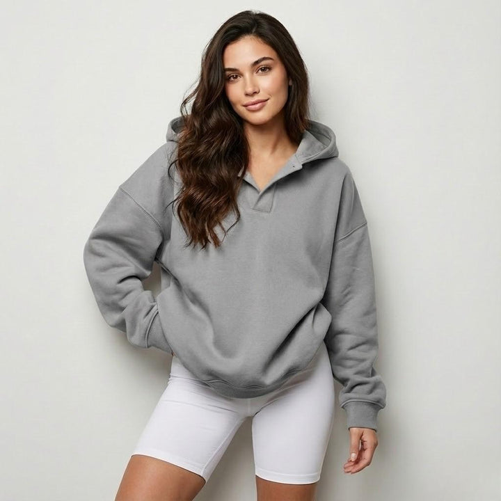 Cozy Oversized Cotton Blend Hoodie