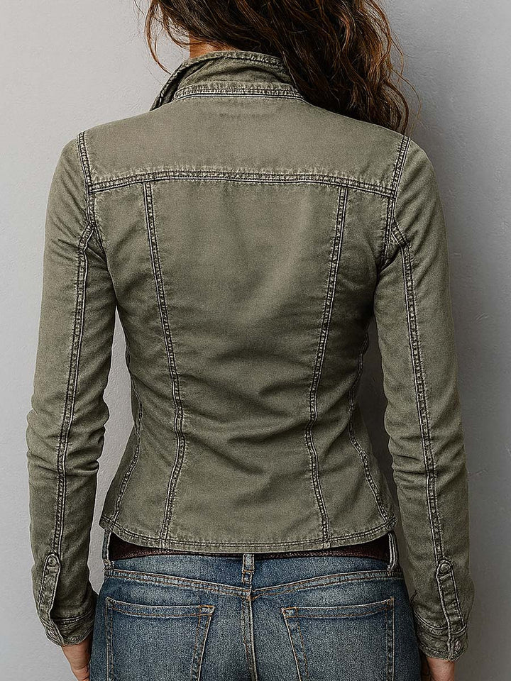 Tailored Western Green Washed Jacket