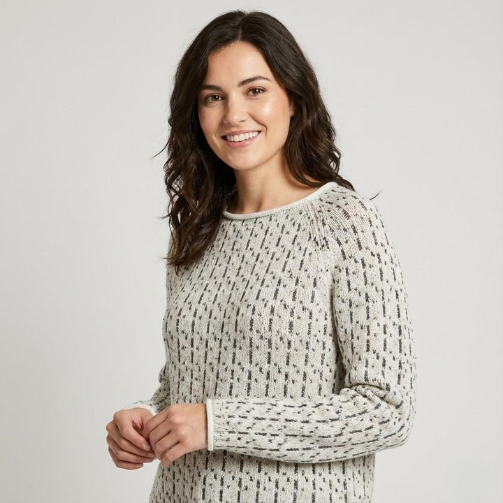 Grey Knitted Sweater Crafted from a Wool-Viscose Blend