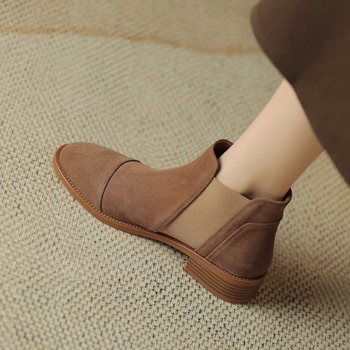 Genuine Suede Zadie Ankle Boots