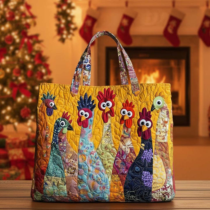 Funky Chicken Tote Bag with Blanket GFTOHD7929