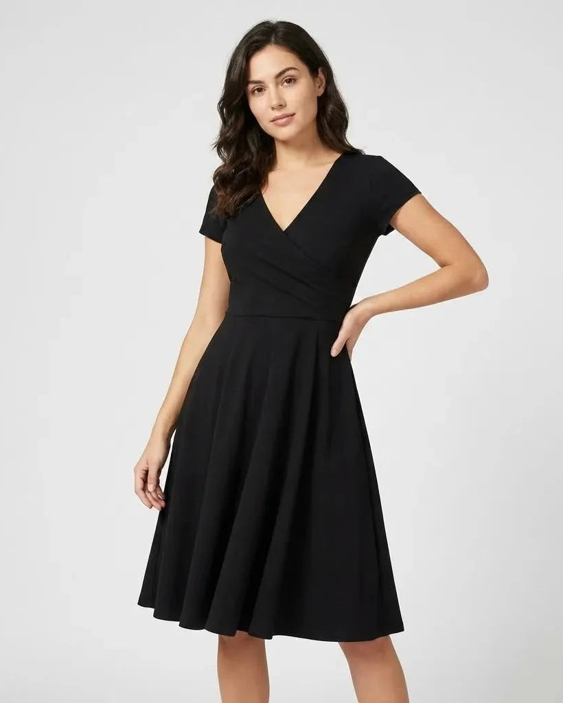 Nikola | V-Neck A-Line Midi Dress