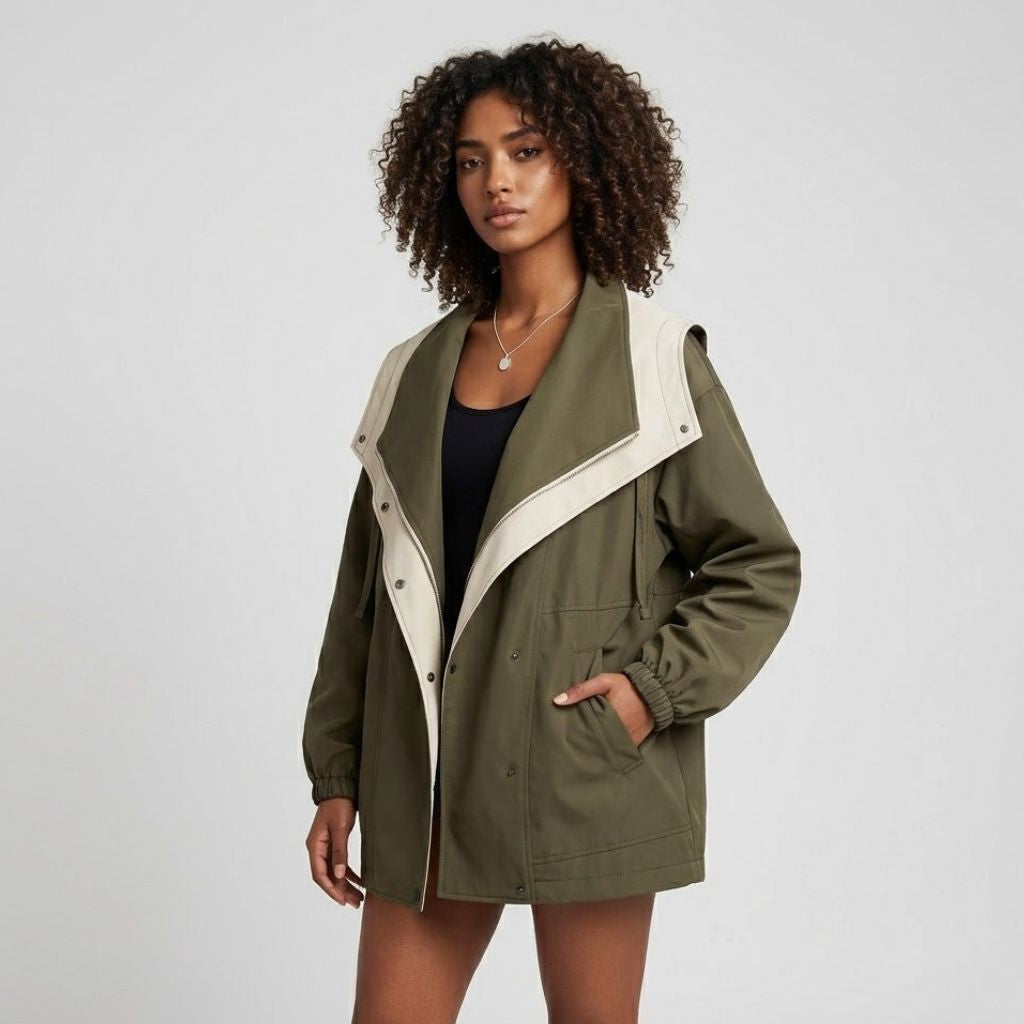 Urban-Style Short Hooded Parka