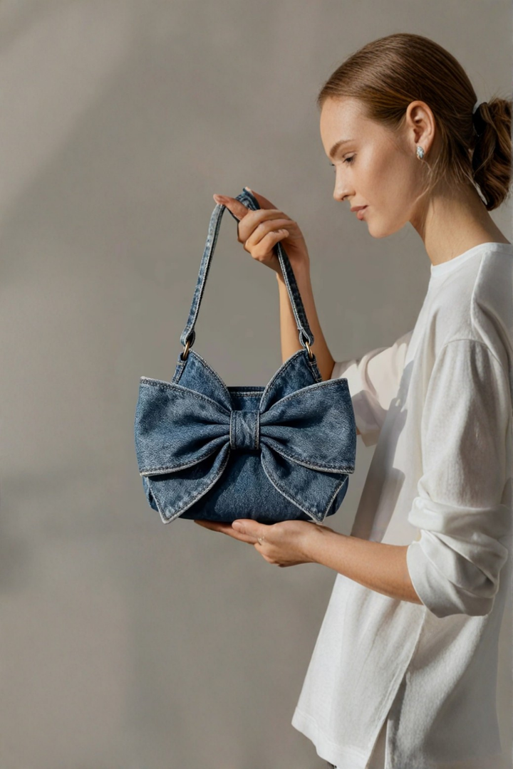 Anita - Vintage Bow-Accent Bag