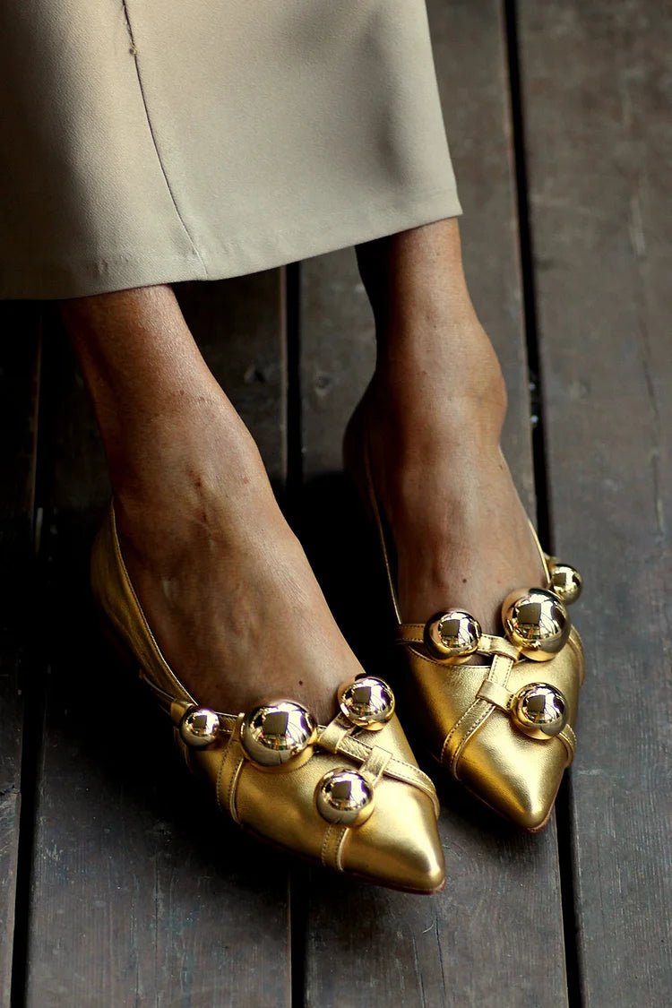 Kalina - Glossy Ballet Flats