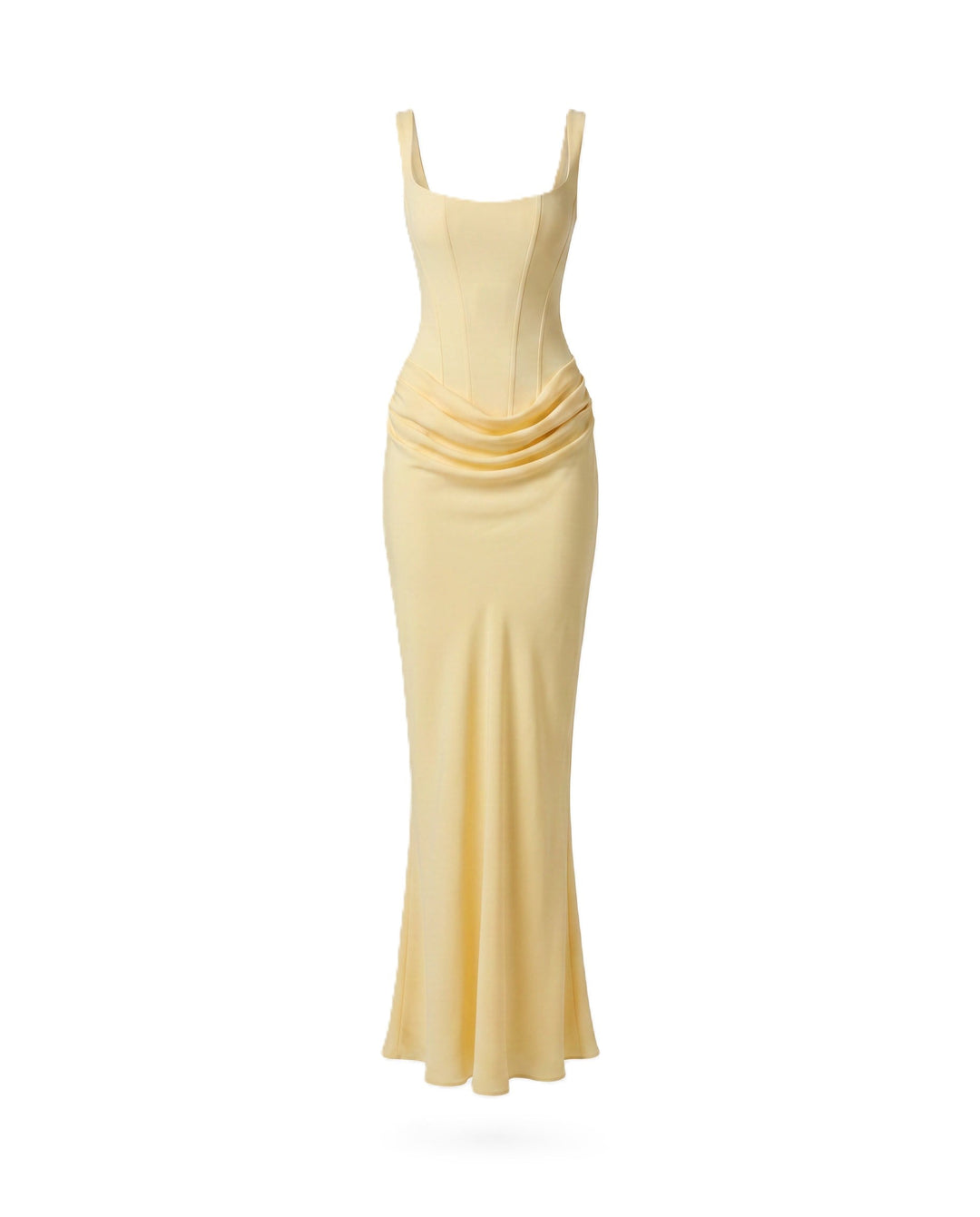 Zdenka | Adjustable Strap Shiny Maxi Dress