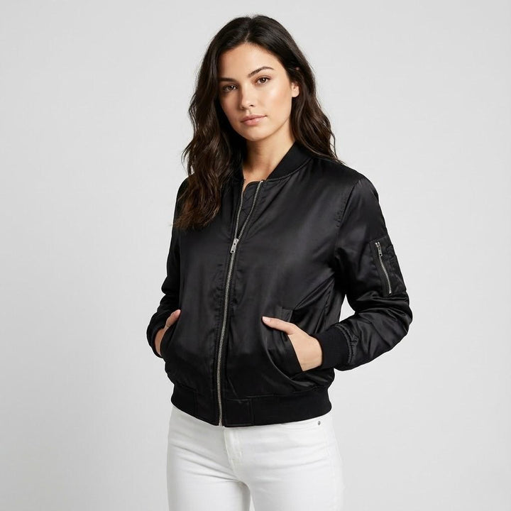 Classic Cut Urban-Style Lightweight Bomber Jacket