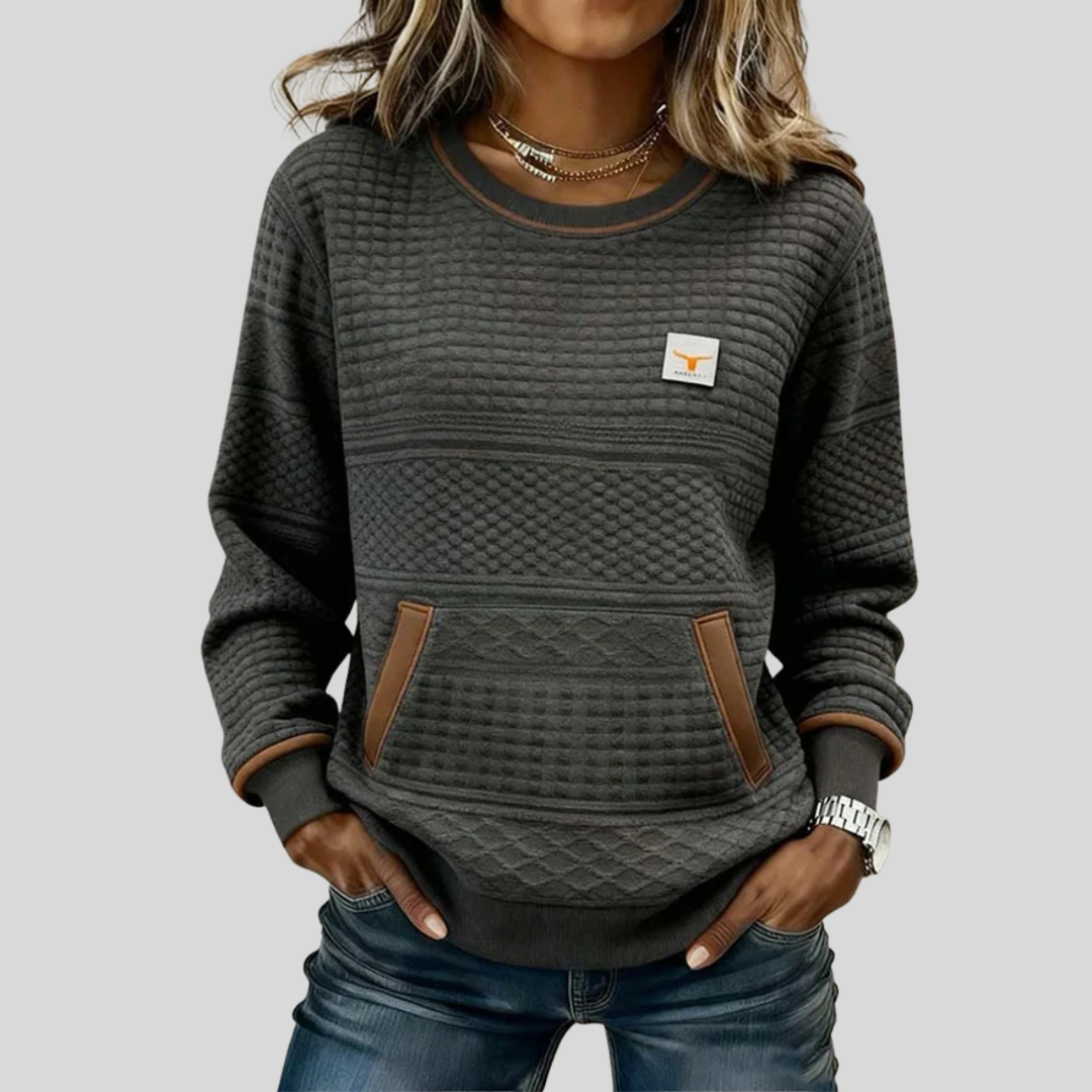 Roelie | Cozy Colorblock Blouse