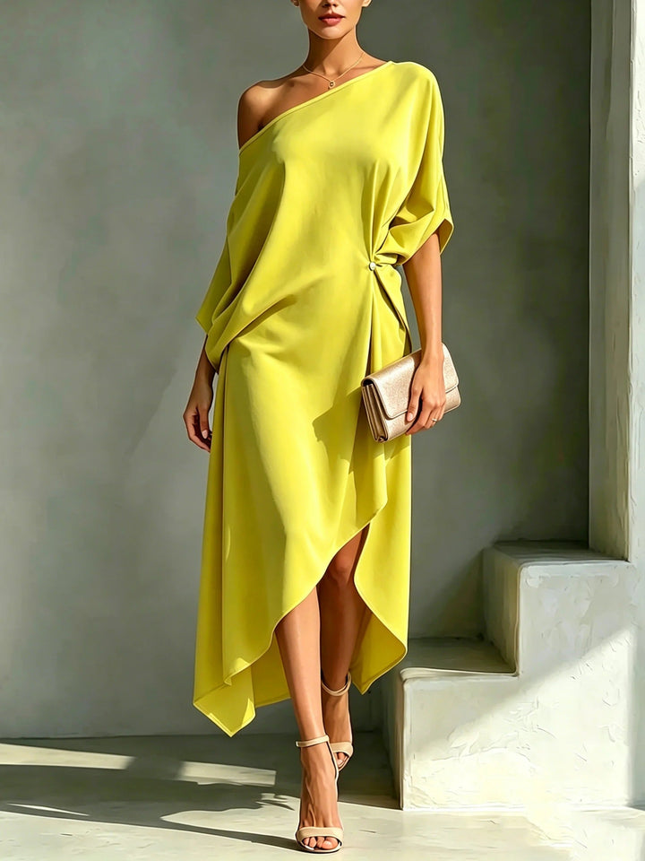 Sabrina | Square Neck Midi Dress