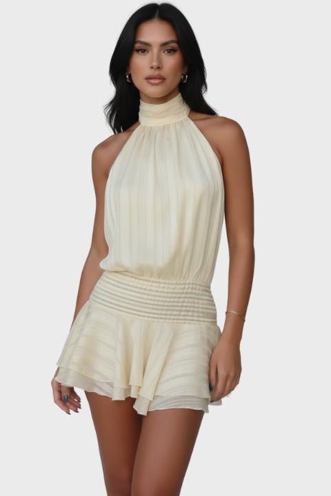 Blanka | Backless Romantic Mini Dress