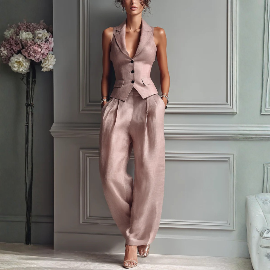 SARA | 2-Piece Set with EM V Decoration
