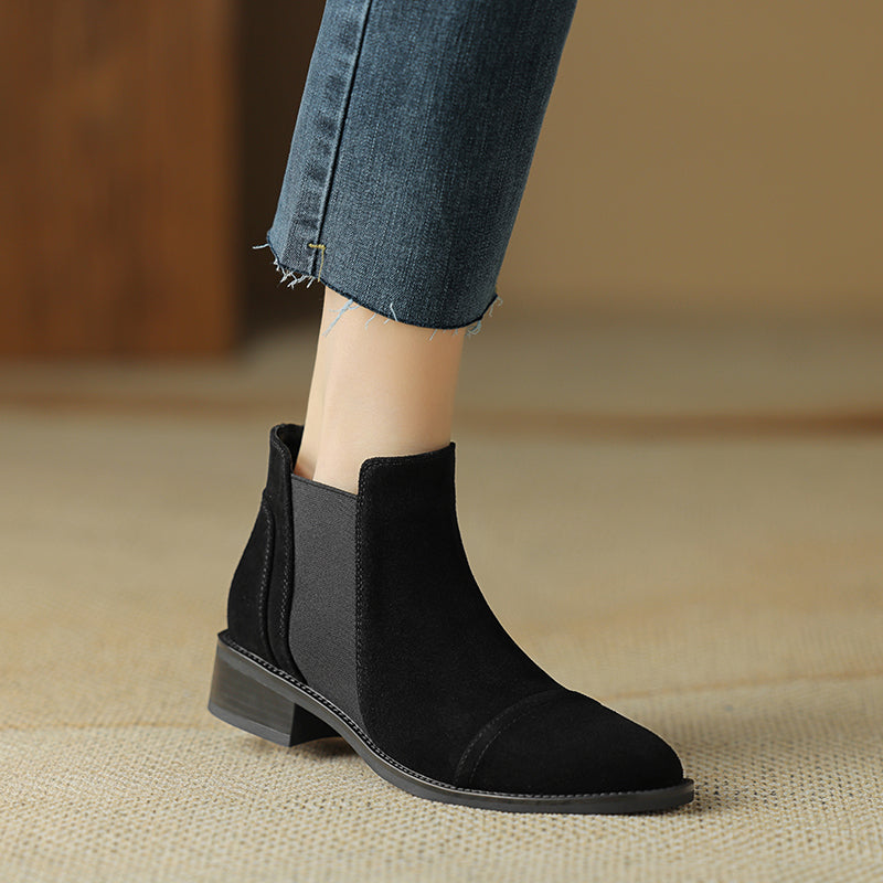Genuine Suede Zadie Ankle Boots